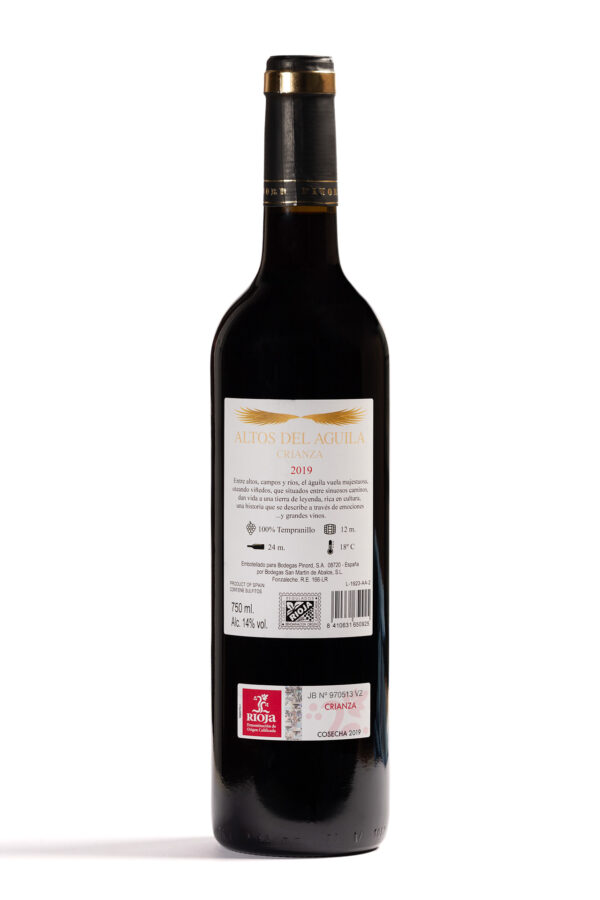 ALTOS DE AGUILA CRIANZA 2019 - PINORD RIOJA - Imagen 3