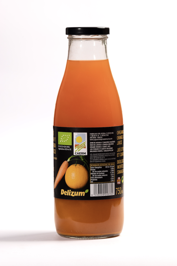 ZUMO DE ZANAHORIA Y NARANJA ECOLÓGICO (750ml) - Imagen 3