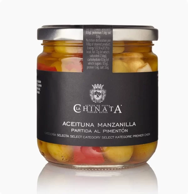 ACEITUNA MANZANILLA PARTIDA AL PIMENTÓN