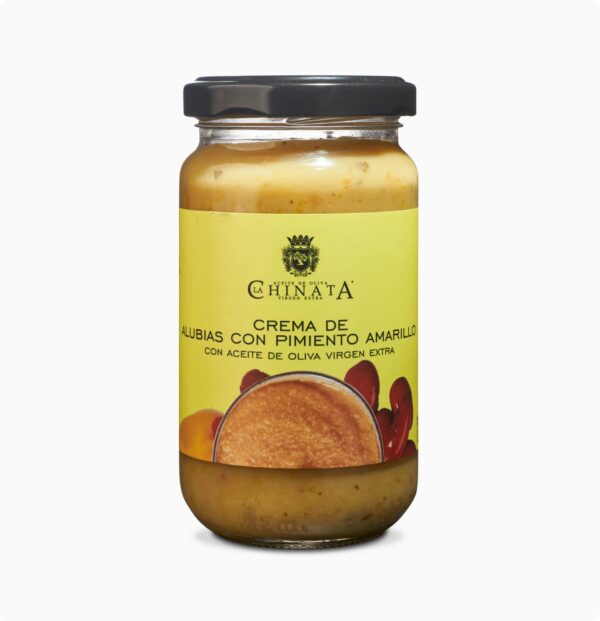 CREMA DE ALUBIAS Y PIMIENTO