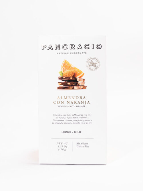 CHOCOLATE ARTESANO DE ALMENDRA Y NARANJA