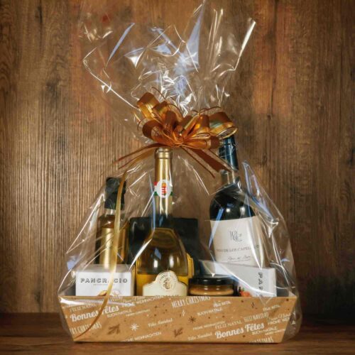 Cesta de Regalo Navideña «Elegancia Dorada»